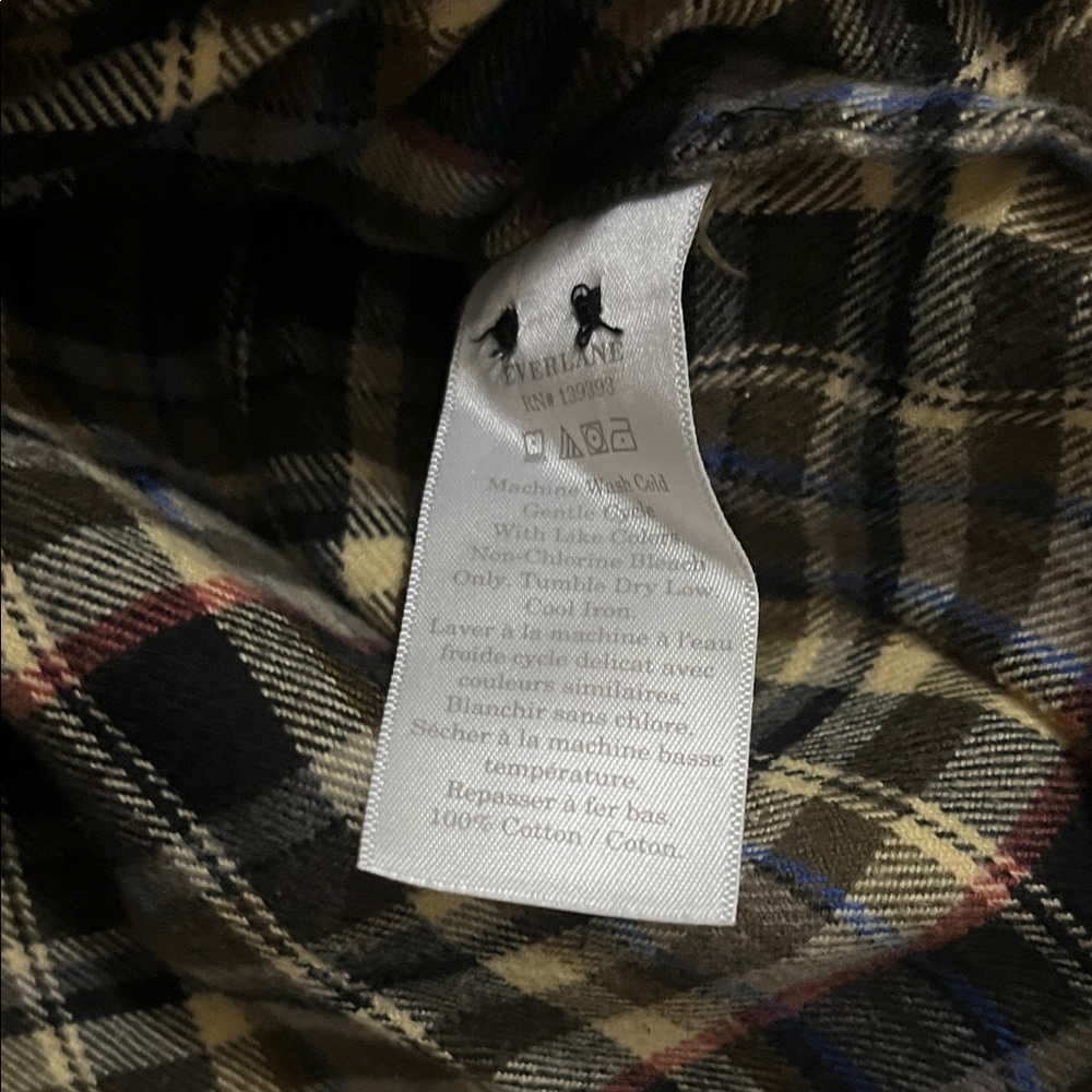 NWT Everlane Plaid Flannel - Picture 11 of 12